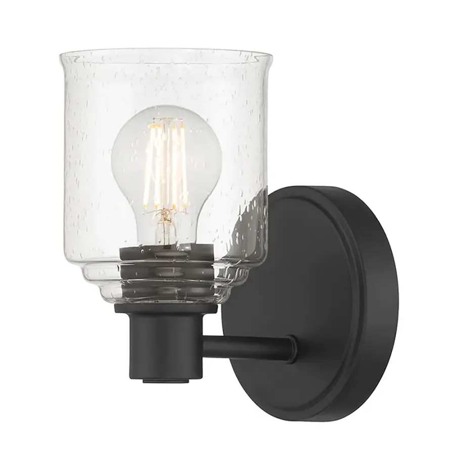 Vessair Retro Seeded Glass Wall Sconce