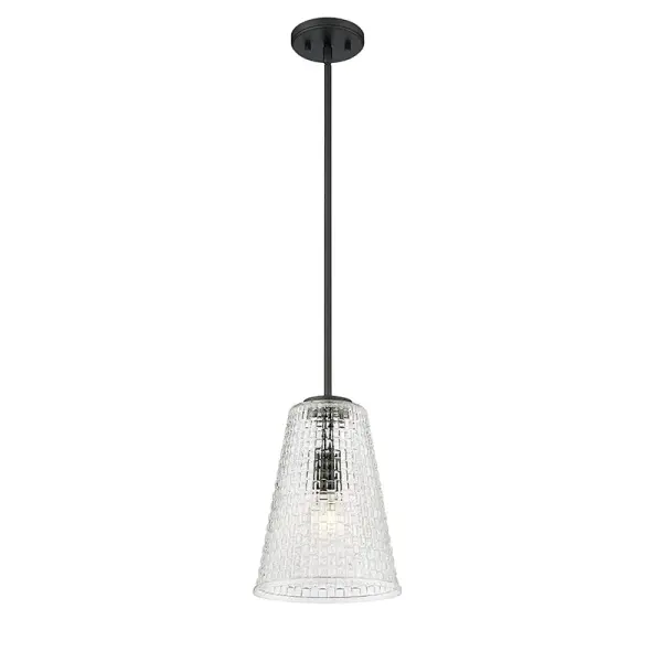 The 20702 pendant in matte black offers a contemporary aesthetic that complements modern and industrial interiors. Its neutral finish makes it adaptable to various room settings and design schemes.