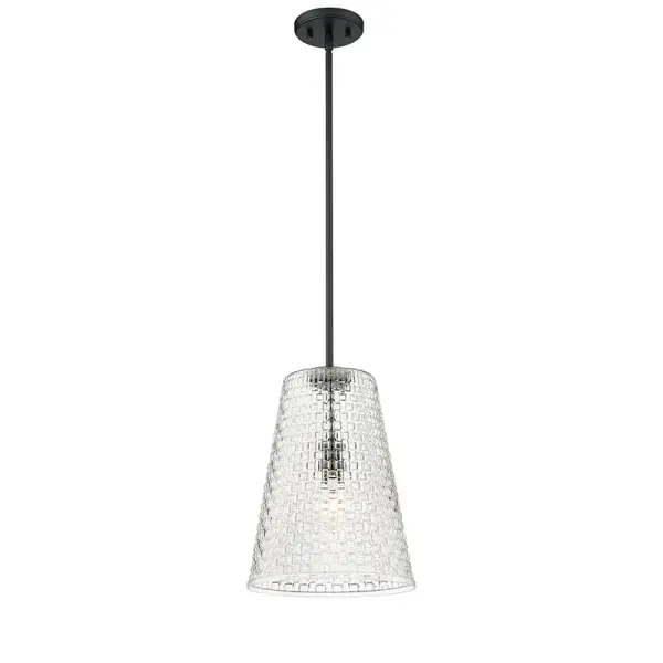 The 20703 pendant in matte black offers a contemporary aesthetic that complements a wide range of interior styles. Its neutral finish makes it adaptable to both residential and commercial settings.