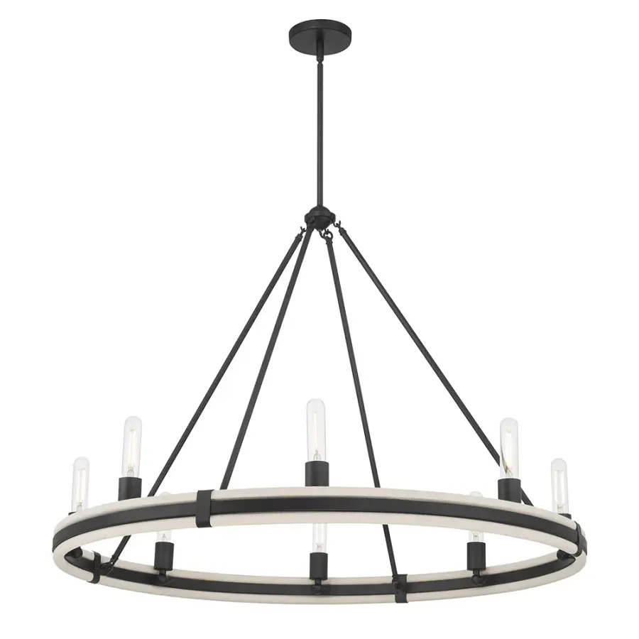 Rovessa Modern Wagon Wheel Chandelier