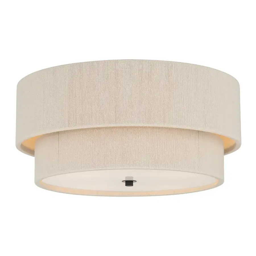 Helbert 4-Light Flush Mount in Matte Black