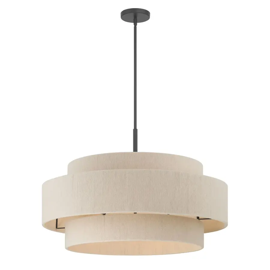 Helbert 6-Light Hemp Pendant