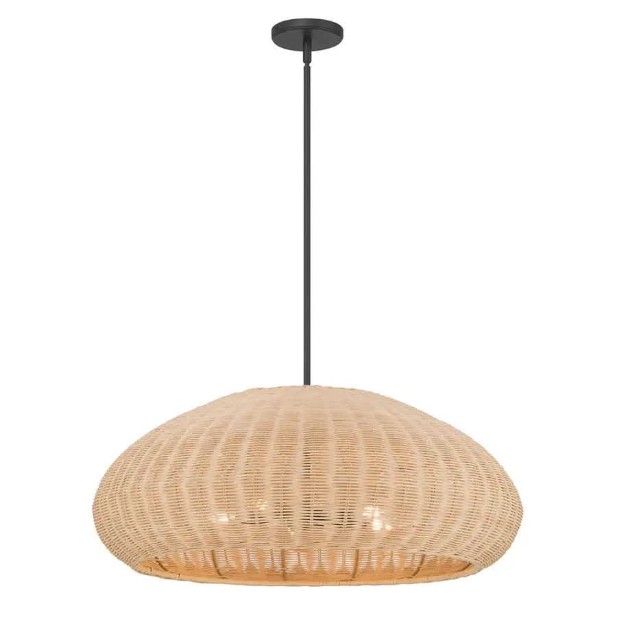 Natora 5-Light Wicker Pendant