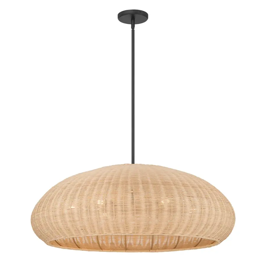 Natora 5-Light Wicker Pendant