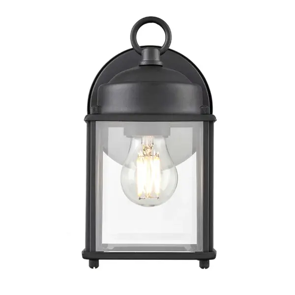 The 210001 outdoor light combines contemporary styling with a durable textured black finish, making it ideal for exterior applications. Its weather-resistant construction ensures long-lasting performance.