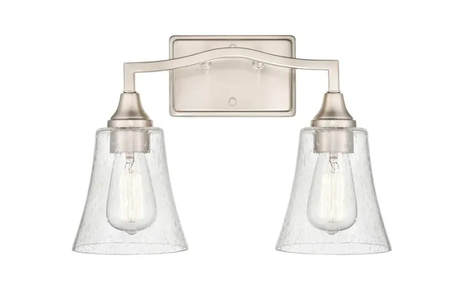 2102 Bath Vanity Light in Brushed Nickel
