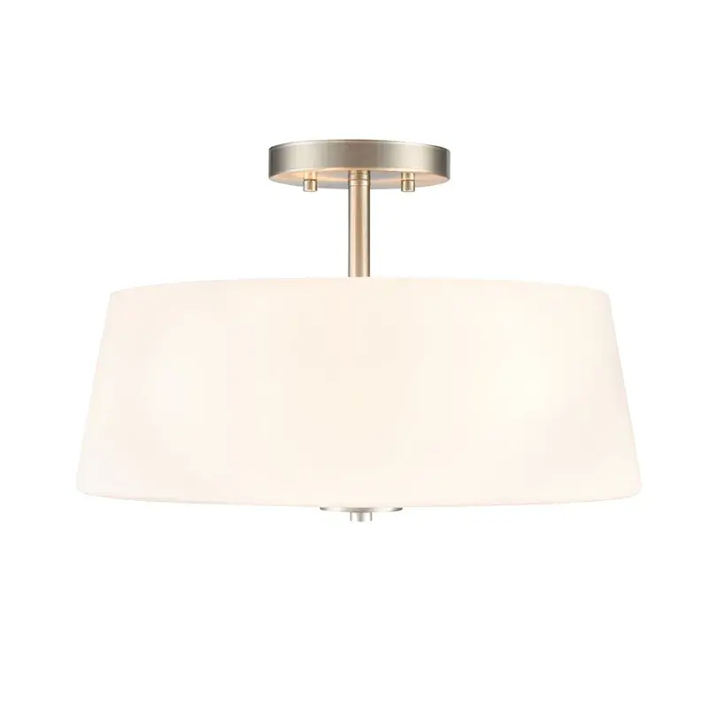 Brushed Nickel Semi-Flush Mount Ceiling Light