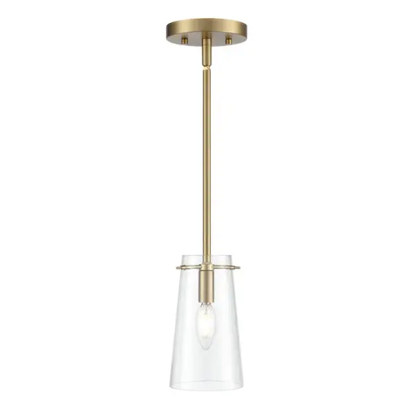 This versatile pendant combines the warmth of vintage brass with clean lines, making it ideal for both traditional and contemporary spaces. Perfect for kitchen islands, dining areas, and entryways.