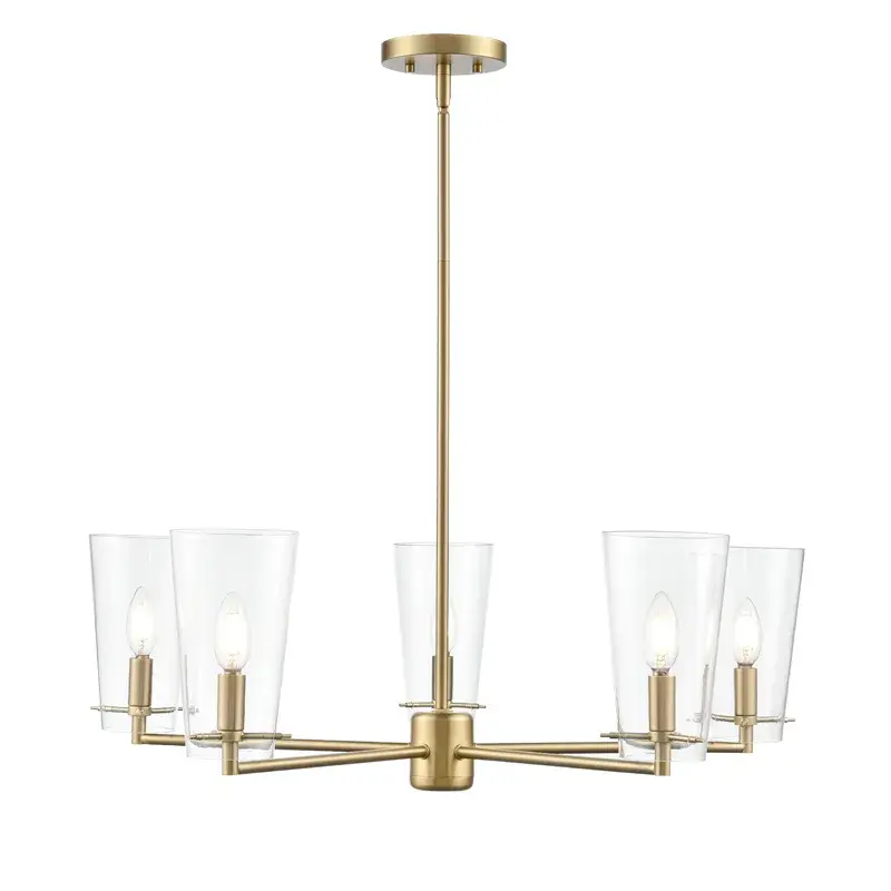217005 Chandelier in Vintage Brass