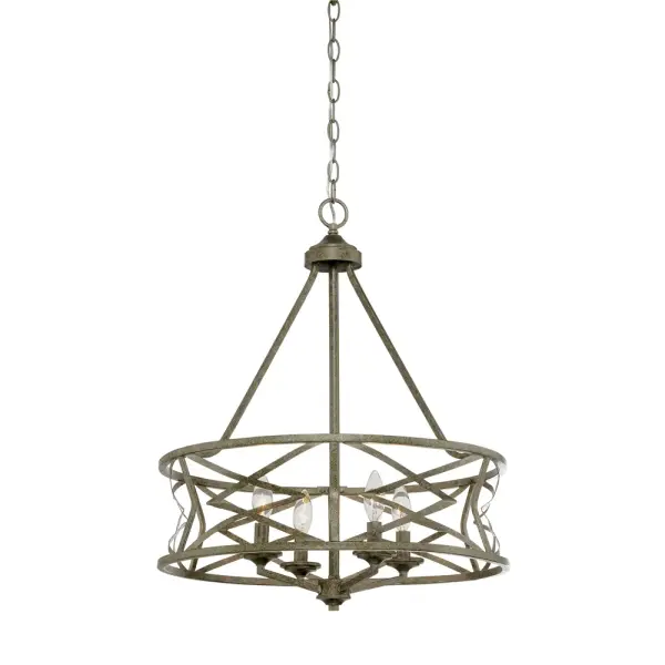 The 2174 chandelier in Antique Silver finish brings traditional elegance to any space. Its versatile metallic finish complements both classic and transitional interiors, making it ideal for dining rooms and entryways.