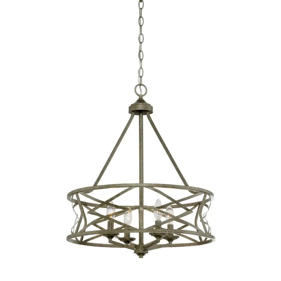 2174 Antique Silver Chandelier
