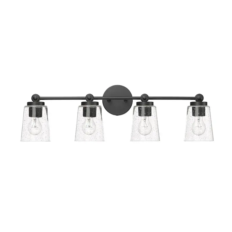 Matte Black Bath Vanity Light
