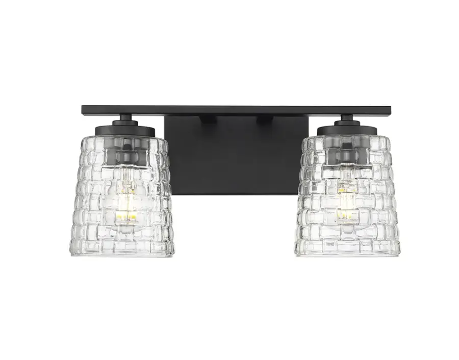 Matte Black Bath Vanity Light