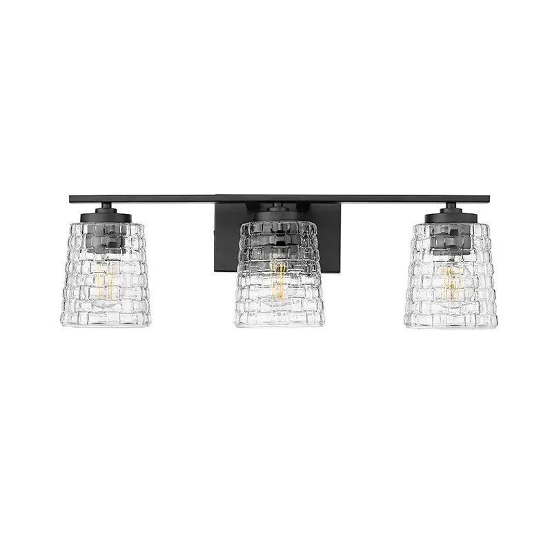 Matte Black Bath Vanity Light