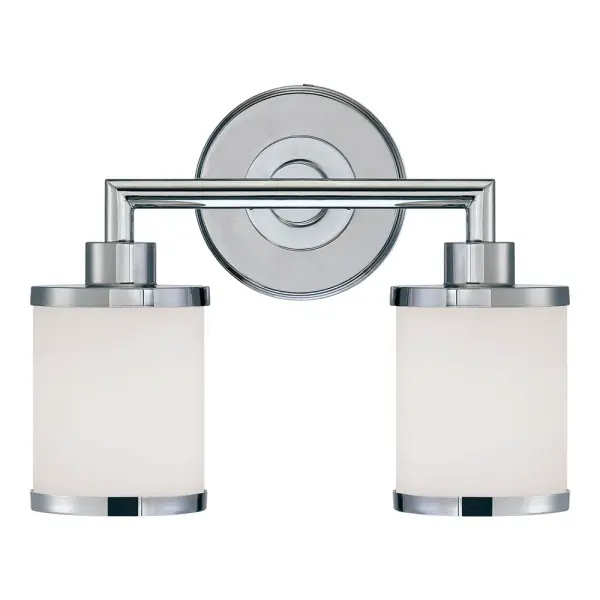 A contemporary bath vanity fixture featuring a polished chrome finish that delivers clean, functional lighting for bathroom spaces. Ideal for modern and transitional bathroom designs.