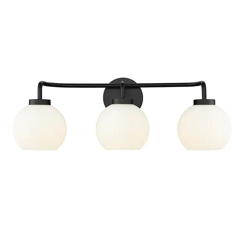 Matte Black Bath Vanity Light