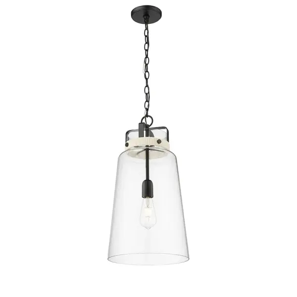 The 22701 pendant in matte black offers a contemporary aesthetic that complements a variety of interior styles. Its neutral finish makes it adaptable to both residential and commercial settings.