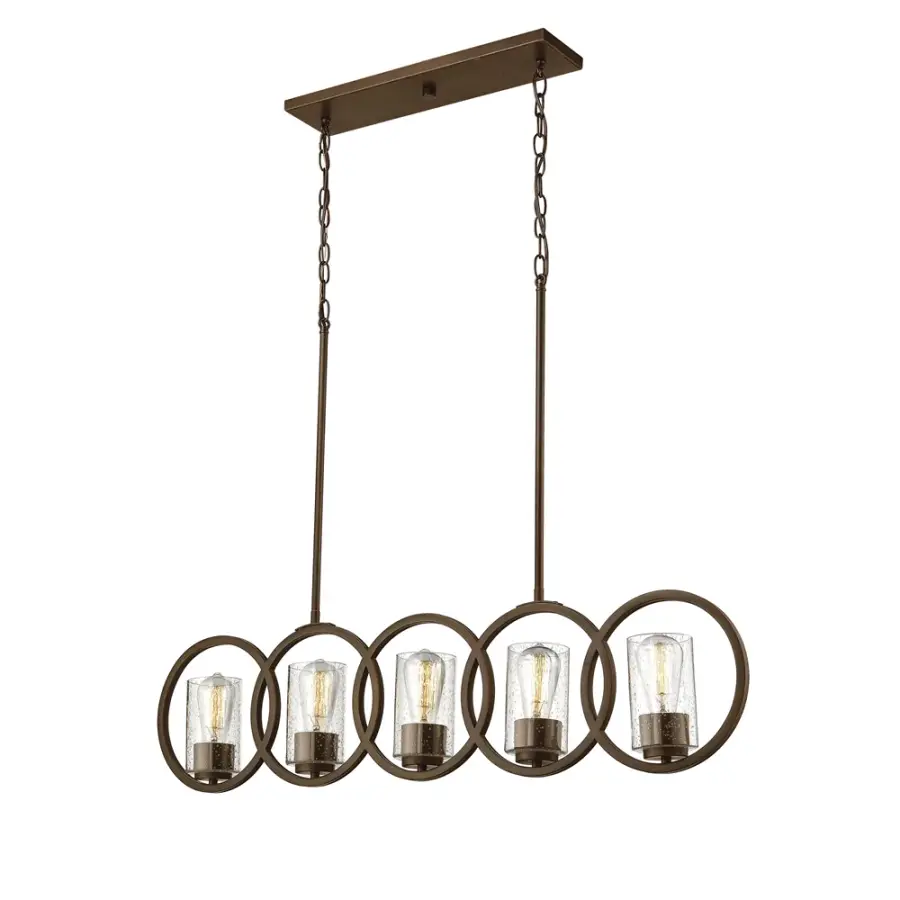 Versatile Linear Chandelier with Adjustable Height for Dining & Islands