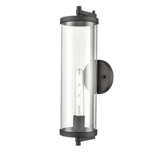 The 240101 outdoor light combines contemporary styling with a durable textured black finish, making it ideal for modern exterior applications. Its weather-resistant construction ensures reliable performance.