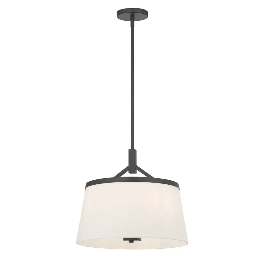 Montrine 6-Light Pendant in Matte Black