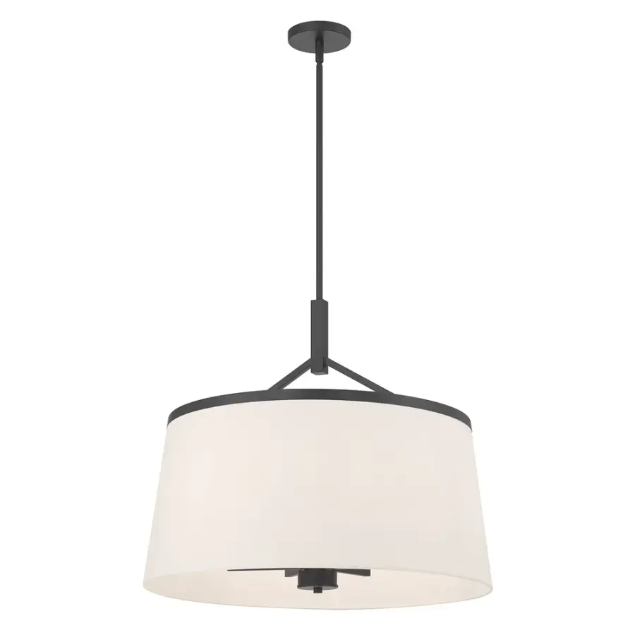 Montrine 6-Light Pendant in Matte Black