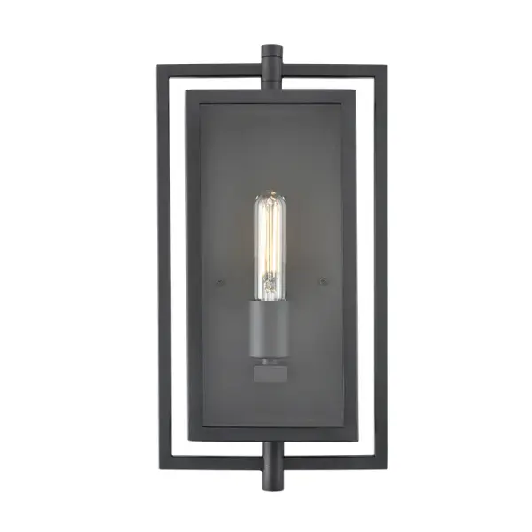 The 250001 outdoor light combines contemporary styling with a durable textured black finish, making it ideal for exterior applications. Its weather-resistant construction ensures long-lasting performance.