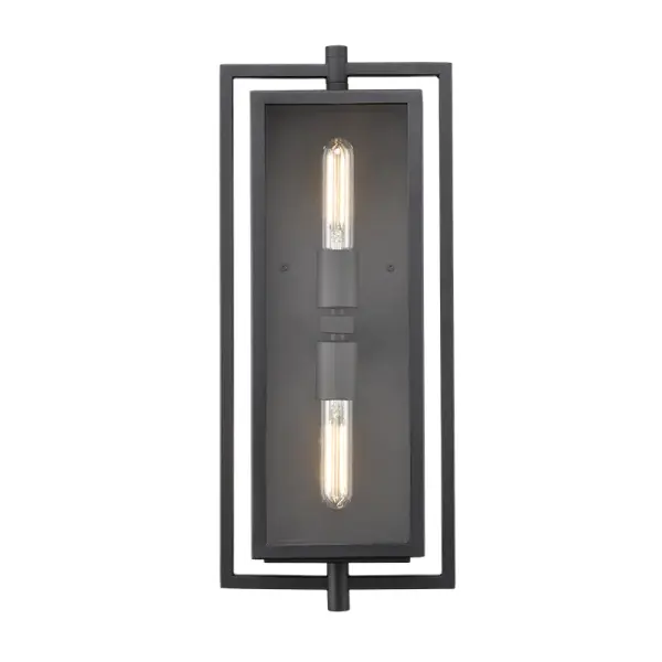 The 250002 outdoor light combines contemporary styling with a durable textured black finish, making it ideal for exterior applications. Its weather-resistant construction ensures long-lasting performance.