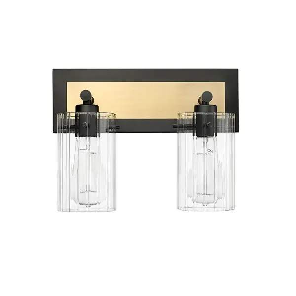 The 25002 vanity light features a sleek matte black finish that brings modern sophistication to bathroom spaces. Its versatile design works well in both residential and commercial settings.