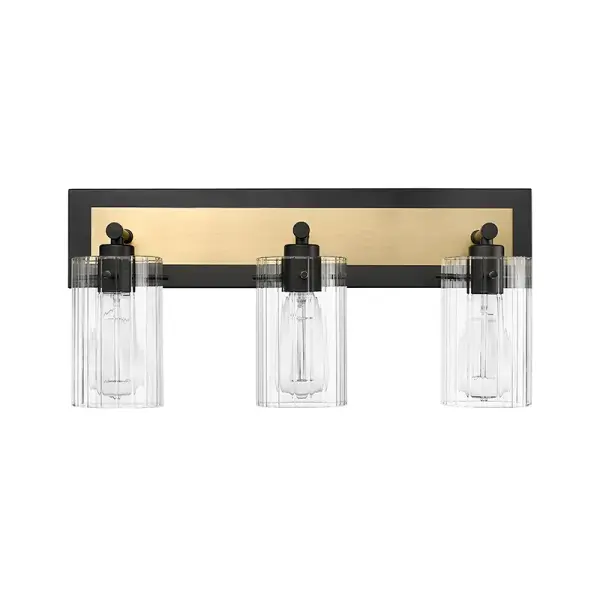 The 25003 vanity light features a sleek matte black finish that brings modern sophistication to bathroom spaces. Its versatile design works well in both residential and commercial settings.