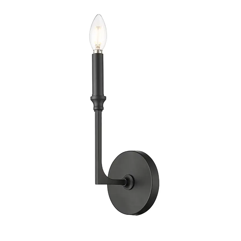 25301 Matte Black Wall Sconce