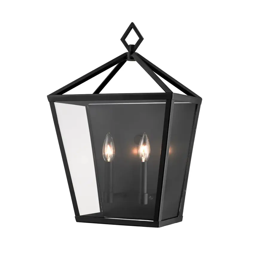 2532 Outdoor Light in Powder Coated Black