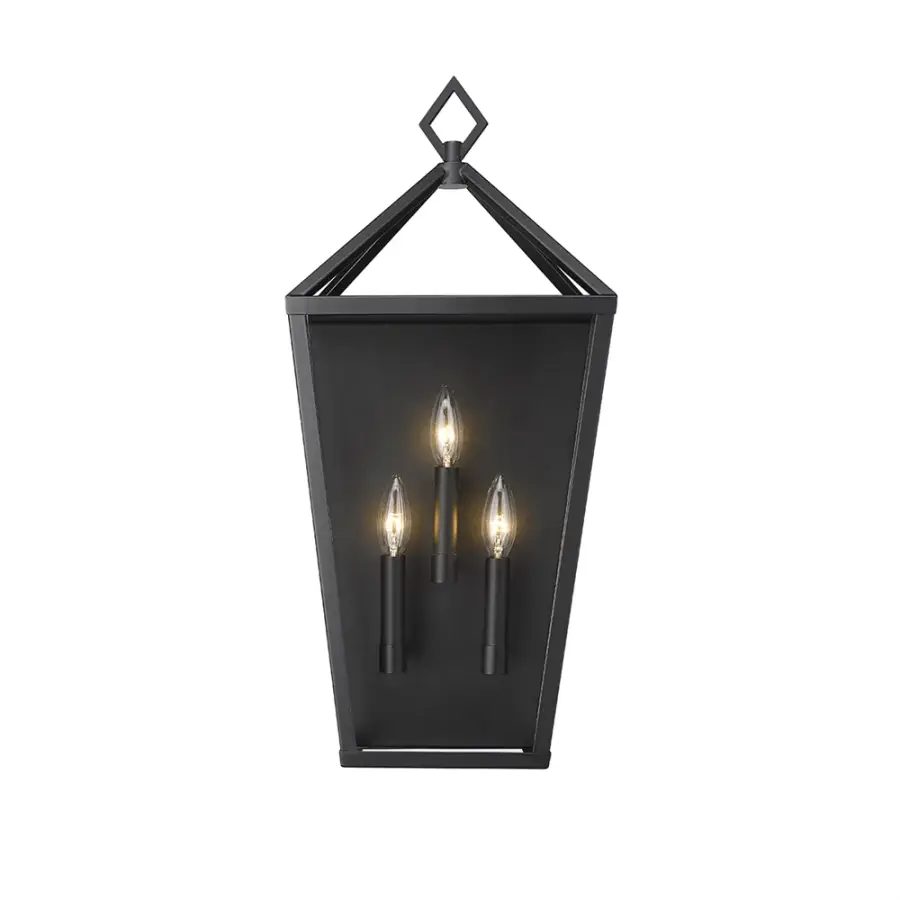 2533 Outdoor Light in Powder Coated Black