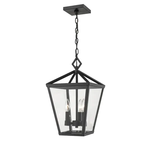 The 2534 outdoor light features a powder coated black finish designed for exterior applications. Its weather-resistant construction and versatile black finish make it suitable for various outdoor settings.