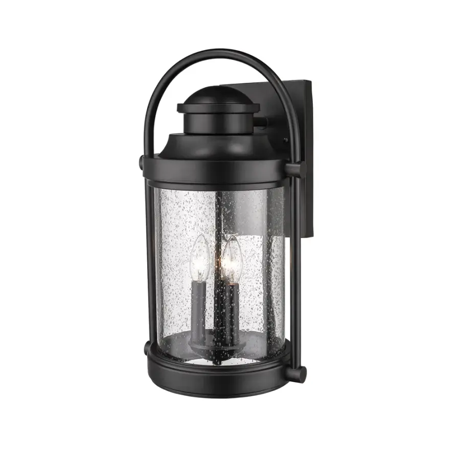 2543 Outdoor Light in Powder Coated Black