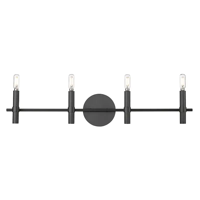 Matte Black Bath Vanity Light