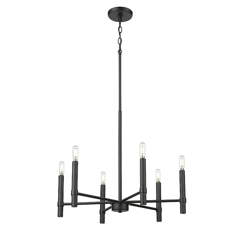 Matte Black Chandelier