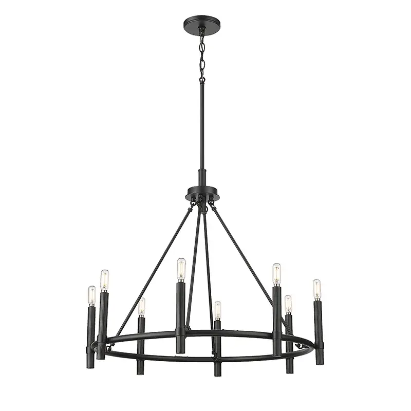 Matte Black Chandelier