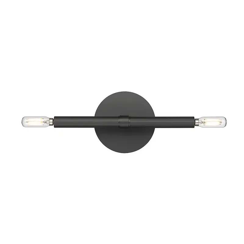 25702 Matte Black Wall Sconce