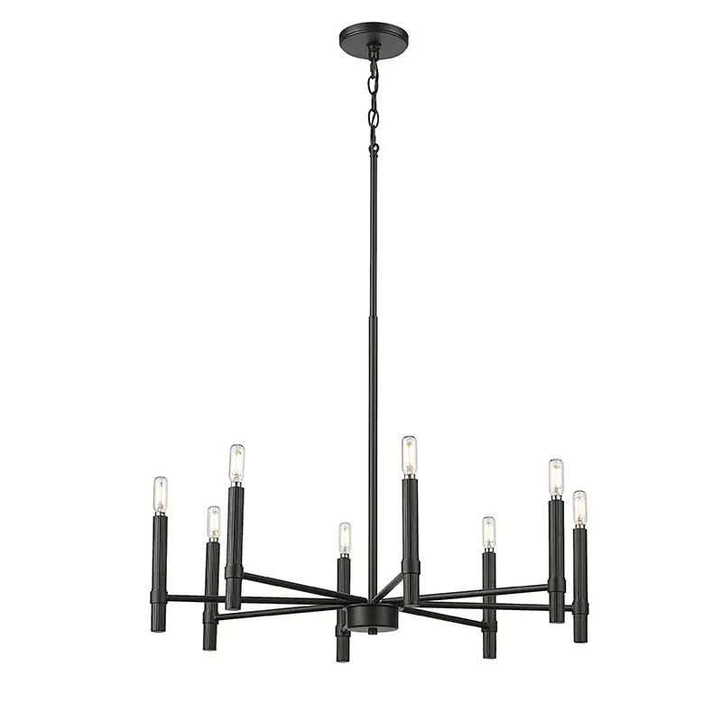 Matte Black Chandelier