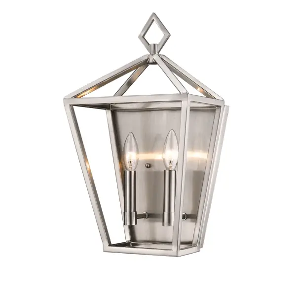 The 2572 outdoor light features a timeless brushed nickel finish that complements various architectural styles. Designed for exterior applications, it provides reliable illumination for outdoor spaces.