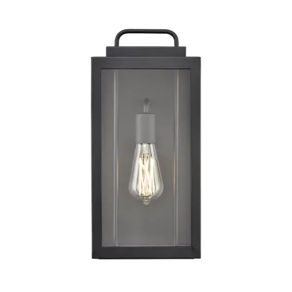 The 260001 outdoor light combines contemporary styling with a durable textured black finish, making it ideal for exterior applications. Its weather-resistant construction ensures long-lasting performance.