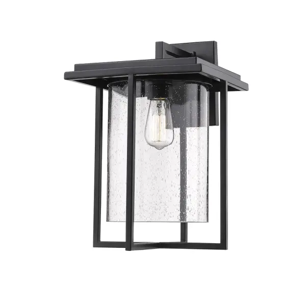 The 2622 outdoor light combines weather-resistant powder coated black finish with contemporary styling, making it ideal for modern exterior applications requiring reliable illumination.