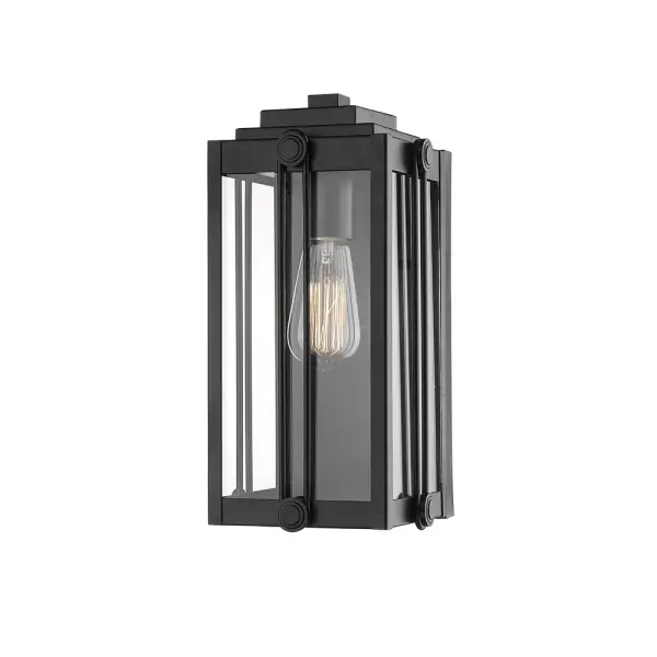 The 2631 outdoor light combines weather-resistant powder coated black finish with contemporary styling, making it ideal for modern exterior applications requiring reliable illumination.