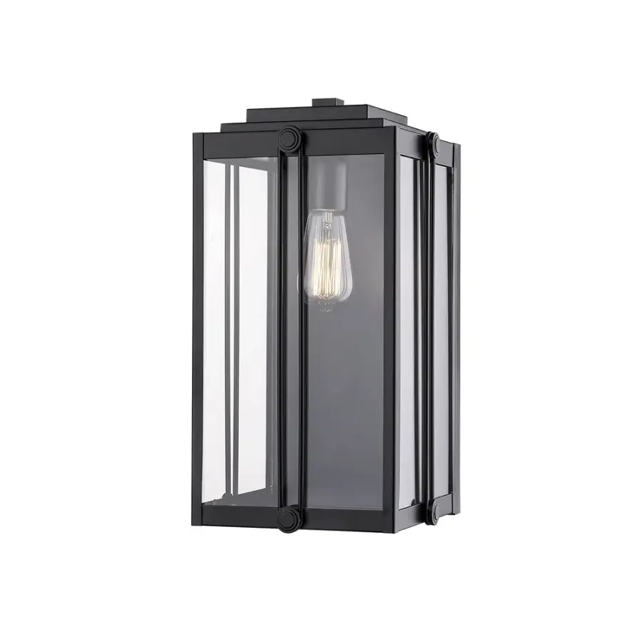 2632 Outdoor Light in Powder Coated Black
