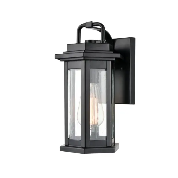 The 2681 outdoor light combines weather-resistant powder coated black finish with contemporary styling, making it ideal for modern exterior applications requiring reliable illumination.