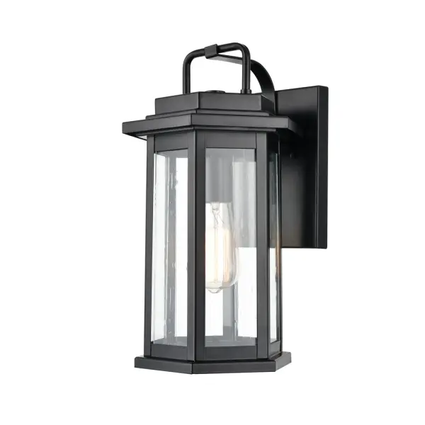 The 2683 outdoor light features a powder coated black finish designed for exterior applications. Its versatile contemporary styling complements modern architectural designs while providing reliable outdoor illumination.