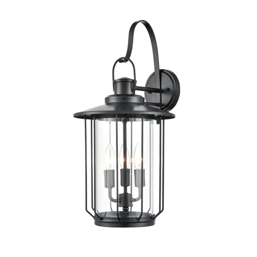2695 Outdoor Light in Powder Coated Black