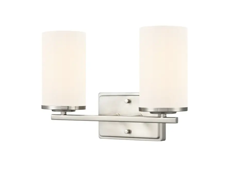 Verlana 2-Light Vanity in Brushed Nickel