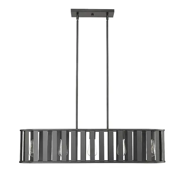 A contemporary linear fixture featuring a sophisticated matte black finish that brings clean, modern lines to any space. Ideal for task lighting and creating visual interest over islands and tables.