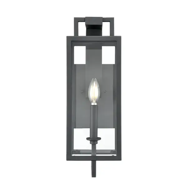 The 280001 outdoor light combines contemporary styling with a durable textured black finish, making it ideal for exterior applications. Its weather-resistant construction ensures long-lasting performance.